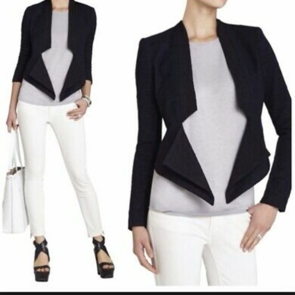 BCBGMaxAzria Black Candice Cropped Blazer